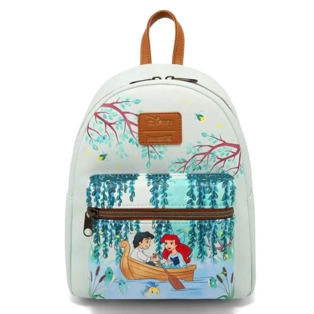 Loungefly Disney The Little Mermaid Boat Ride Ariel Eric Mini Backpack Bag NWT